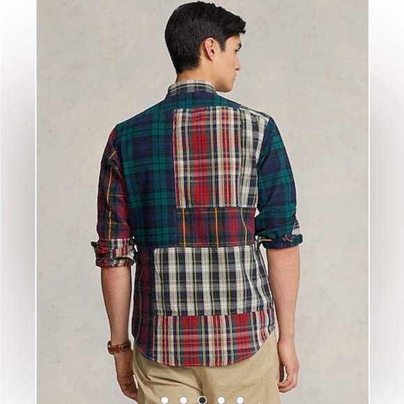 NWT POLO RALPH LAUREN
Men's Cotton Classic-Fit Plaid Oxford Fun Shirt - Picture 2 of 6